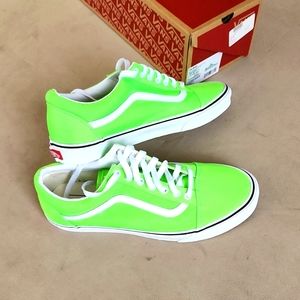 Vans Men's Old Skool Size 11 Neon Green